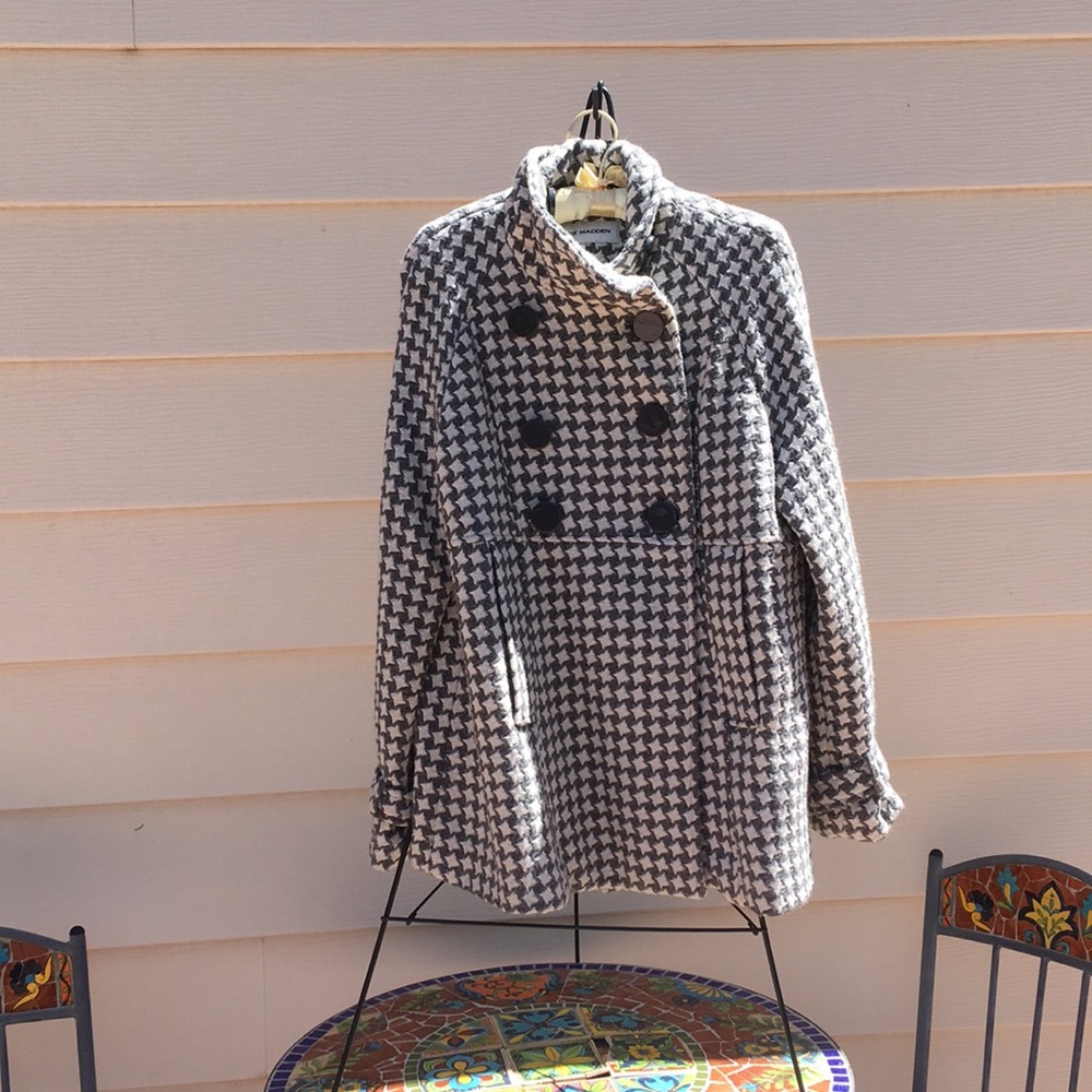 Herringbone Wool Coat